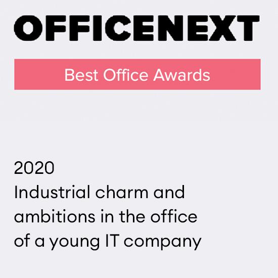 2020. Industrial charm andambitions in the officeof a young IT company