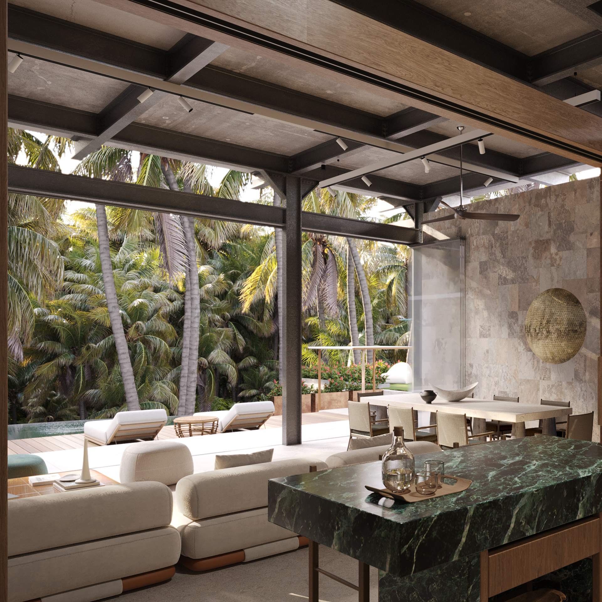 Villa Interior on the Island of Bali